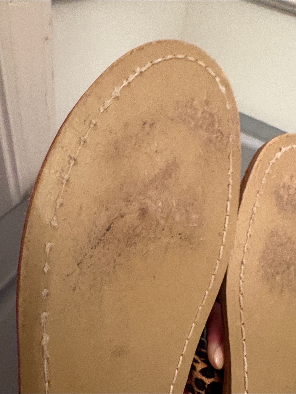 Jack Rogers Leopard-Print Thong Sandals in Tan and Black - Picture 10 of 12